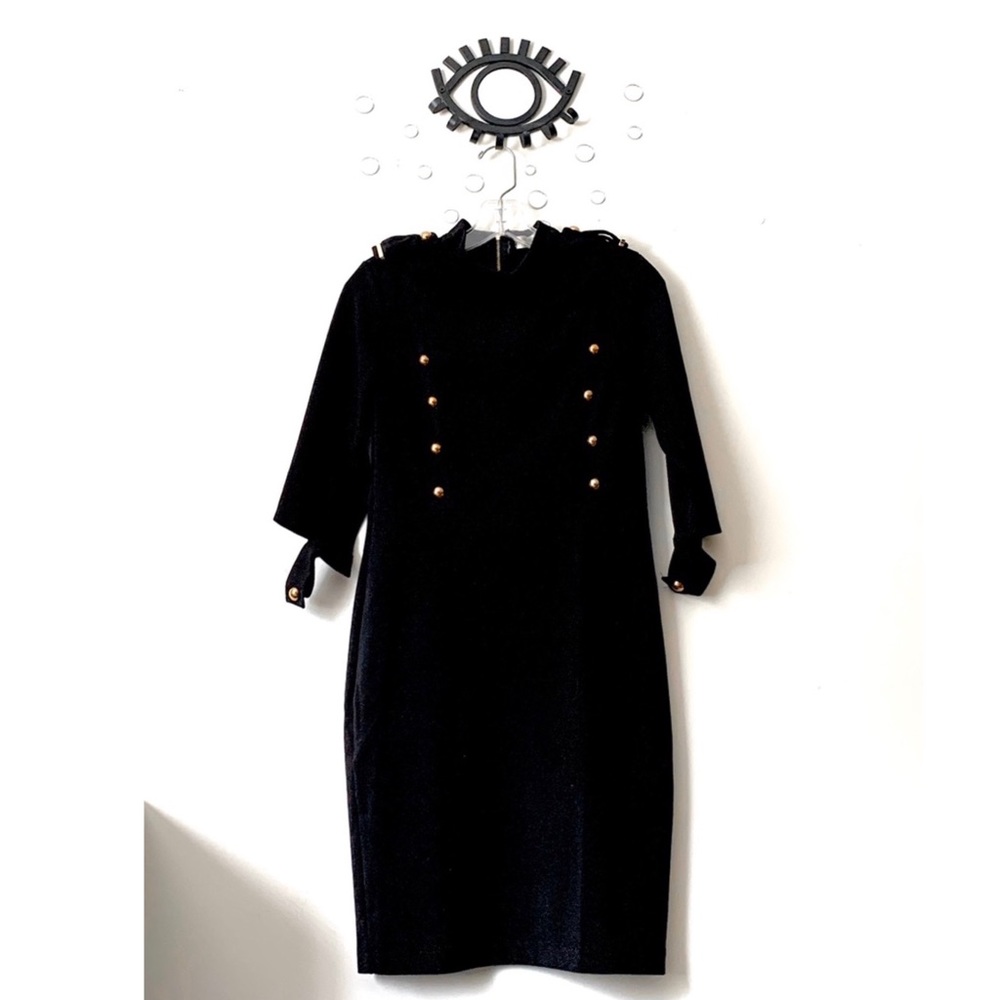 Buttoned Accent Dress